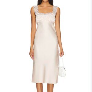 Lorna Midi Dress MAJORELLE blush